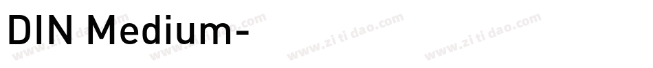 DIN Medium字体转换